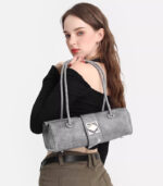 cow leather French baguette-shaped bag - Image 3